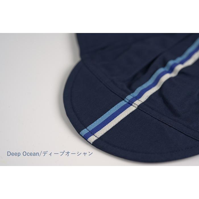 サイクルキャップ Chapeau!（シャポー!）スリーストライプ コットン