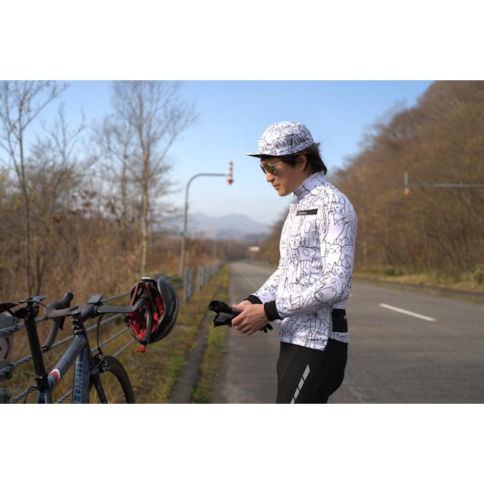 サイクルジャージ『シャトンフリース』長袖 裏起毛 秋冬 冬物 厚手 ロードバイク 猫 おしゃれ |  | 17