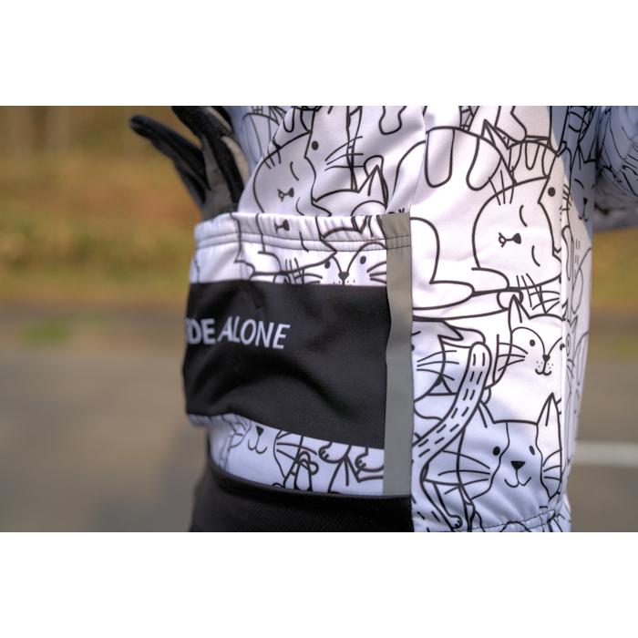 サイクルジャージ『シャトンフリース』長袖 裏起毛 秋冬 冬物 厚手 ロードバイク 猫 おしゃれ |  | 07