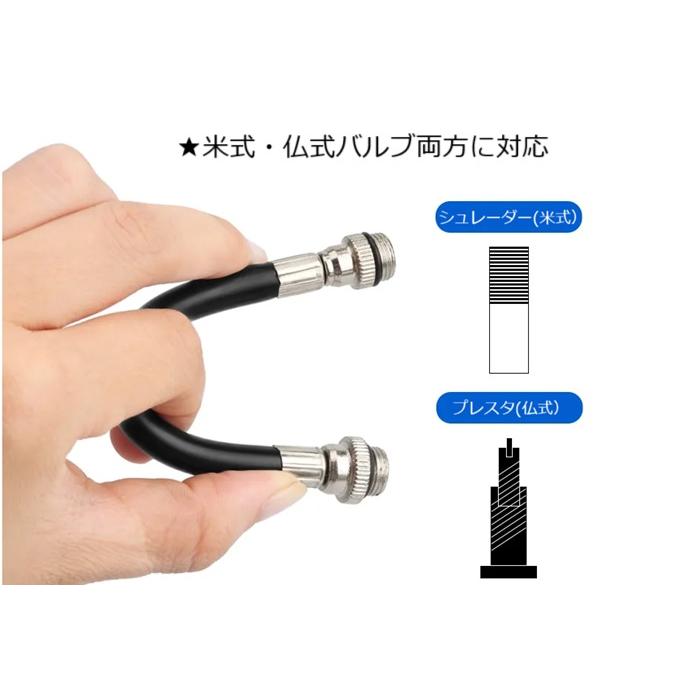 携帯ポンプ RiderAce（ライダーエース）バイクポンプ 100PSI ロード