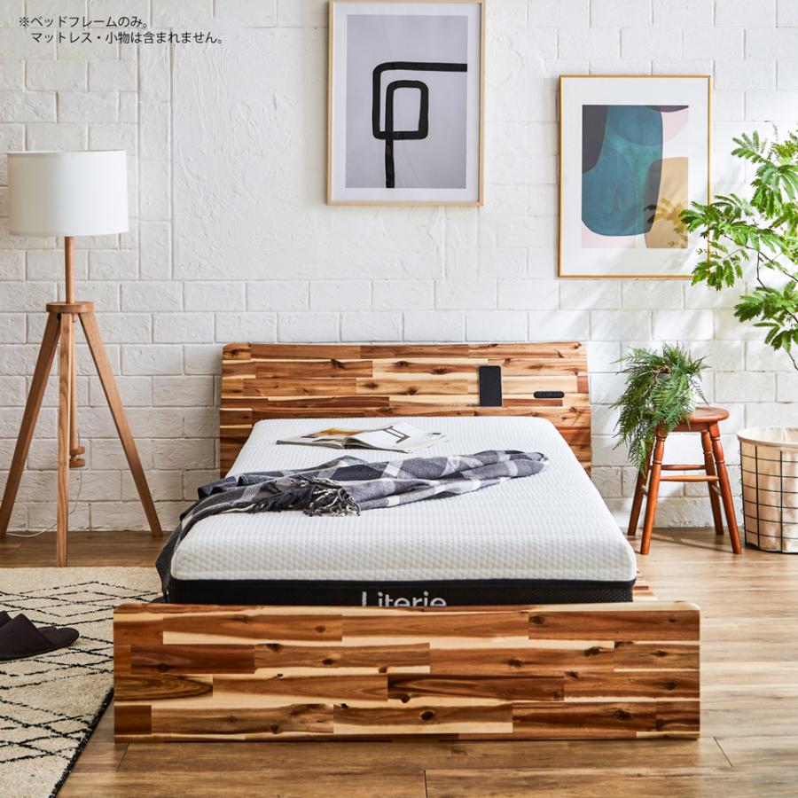 大川家具 モーブル Literie リップ ベッドフレーム セミダブル Meuble（モーブル） 【 Meuble ( モーブル ) 公式 】 ベッドフレーム