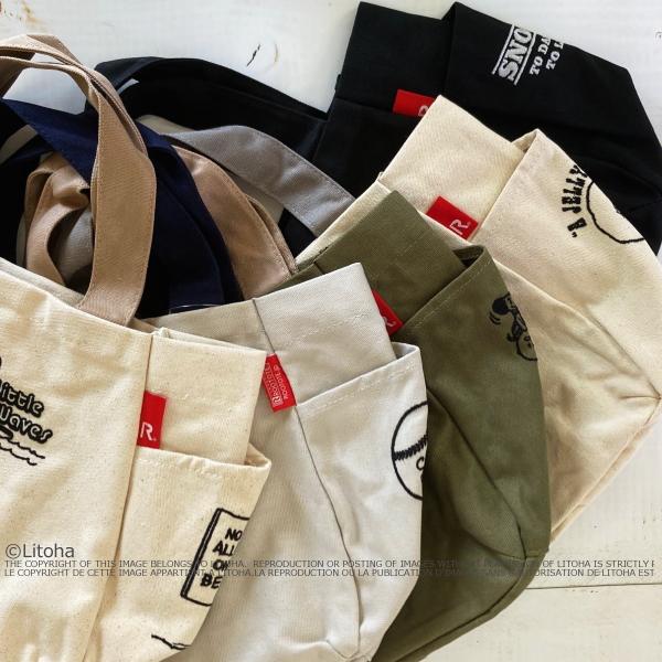 ルートート スヌーピー トートバッグ コラボ ROOTOTE 軽量 ピーナッツ コットン キャンバス 刺繍 8258 正規販売店 | SNOOPY | 22