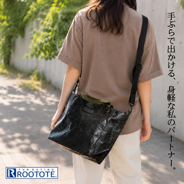 ルートート 限定 ショルダーバッグ ROOTOTE トートバッグ 2way ファスナー開閉 アウトドア おしゃれ 軽量 ユニセックス レジャーシート タープ 3095 | ROOTOTE | 18