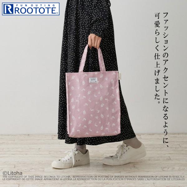 ルートート トートバッグ ラミネート ROOTOTE 新作 2025 A4 通勤 通学 サブバッグ 花 ドット柄 レッスンバッグ アーキャトル 1020 | ROOTOTE | 15