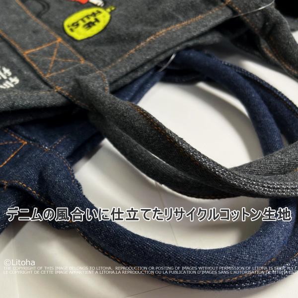 ルートート スヌーピー トートバッグ ミニトート ROOTOTE 新作 2025 ピーナッツ デリ デニム風 SNOOPY PEANUTS 8398 正規販売店 | SNOOPY | 06