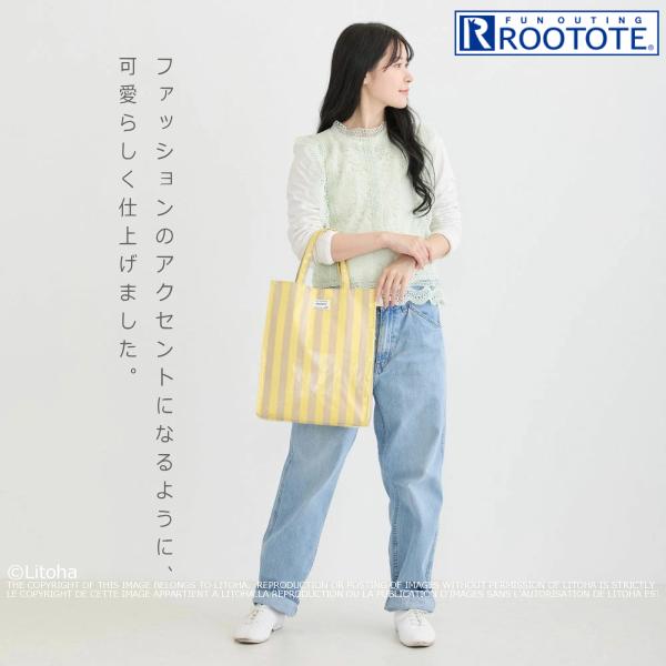 ルートート トートバッグ A4サイズ ROOTOTE 新作 2026 ストライプ 通勤 通学 レッスンバッグ アーキャトル サブバッグ 3529 | ROOTOTE | 14