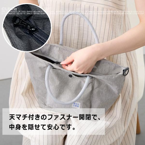 ルートート トートバッグ ROOTOTE 新作 2026 ショルダーバッグ 撥水 軽量 2way ショルダー付 ファスナー開閉 デリ 3703 | ROOTOTE | 09