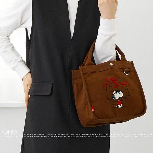 ルートート スヌーピー トートバッグ ミニトート ROOTOTE 新作 2026 仕切り ピーナッツ スクエア SNOOPY PEANUTS 8520 正規販売店 | SNOOPY | 12