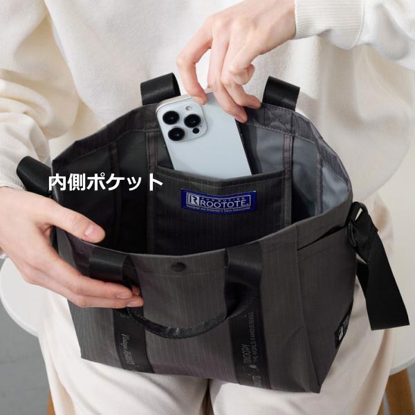 ルートート スヌーピー トートバッグ ROOTOTE 新作 2026 ショルダーバッグ 撥水 軽量 リップストップ 2way ショルダー付 デリ 8526 | ROOTOTE | 06