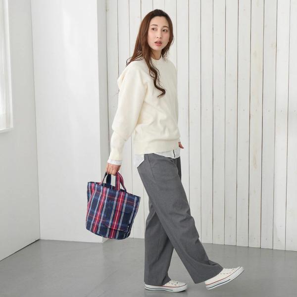 ルートート トートバッグ ROOTOTE 新作 2026 タータンチェック柄 かわいい おしゃれ 普段使い リサイクル コットン SDGs デリ 3702 | ROOTOTE | 16