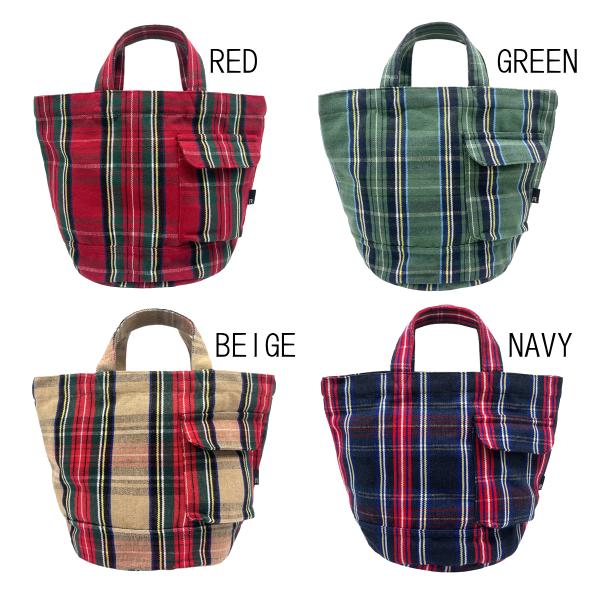ルートート トートバッグ ROOTOTE 新作 2026 タータンチェック柄 かわいい おしゃれ 普段使い リサイクル コットン SDGs デリ 3702 | ROOTOTE | 05