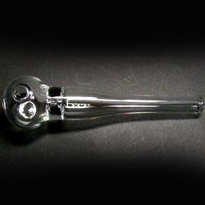 ガラガラ パイレックス製クラックパイプ/ガラパイ(パイレックスP3.3製ガラス