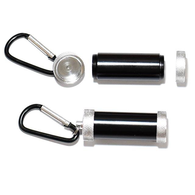 両側開く携帯用灰皿 ピルケース カラビナ付 | 