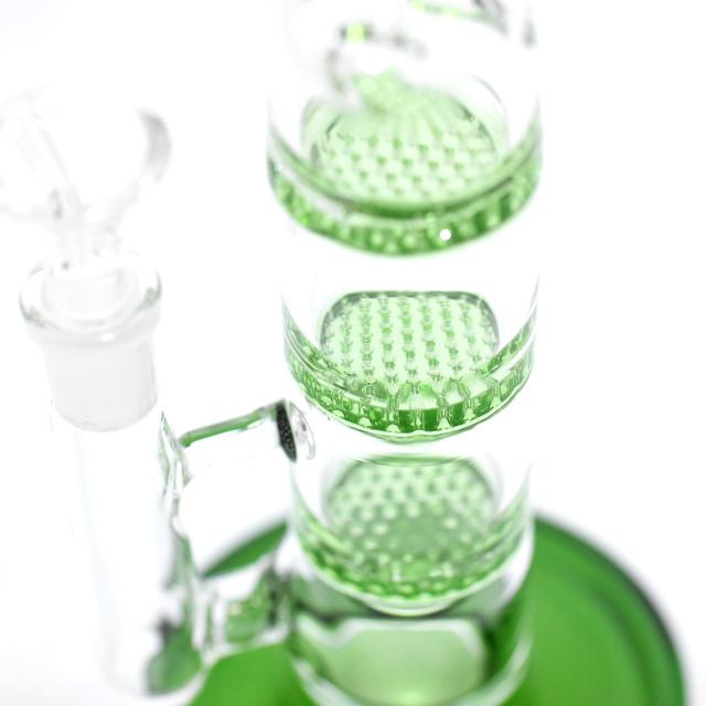 ハニカム4層式アイシング(アイス)ガラスボング/水パイプ 喫煙具