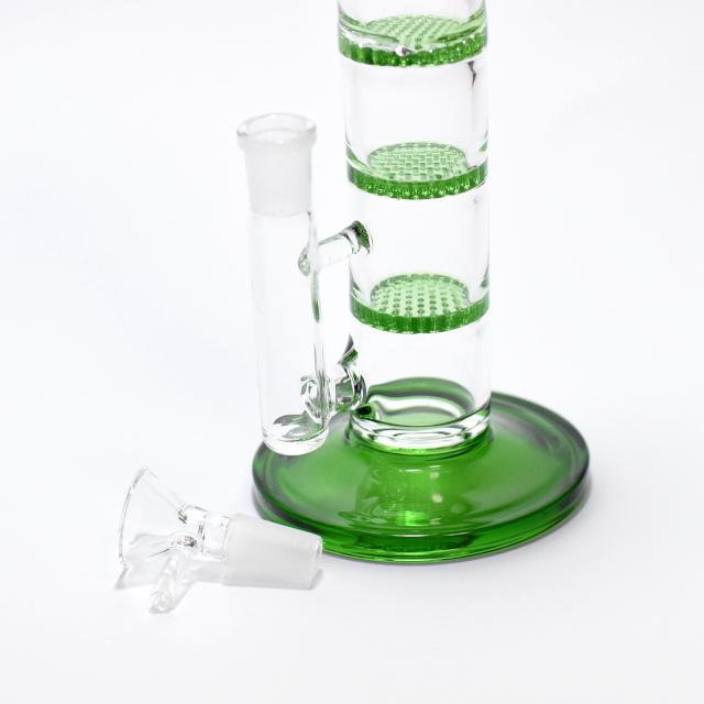 ハニカム4層式アイシング(アイス)ガラスボング/水パイプ 喫煙具