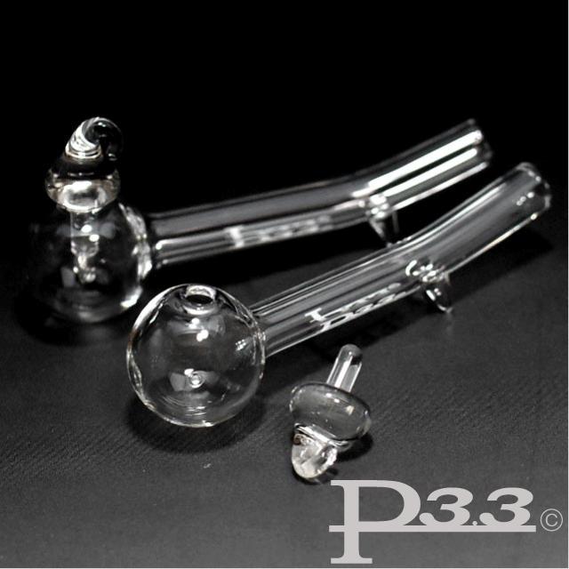 フタ付クラックパイプ(パイレックスP3.3製ガラスパイプ)小 フタ付クラックパイプ(パイレックスP3.3製ガラスパイプ)小