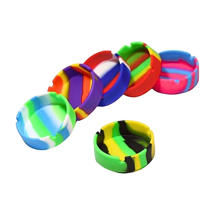 シリコン 製 灰皿 アッシュトレイ タバコ 煙草 卓上 自宅 飲食店 来客用 喫煙所 アクセサリー おしゃれ コンパクト 軽量 タイダイ カラフル 車内 屋外 |  | 04