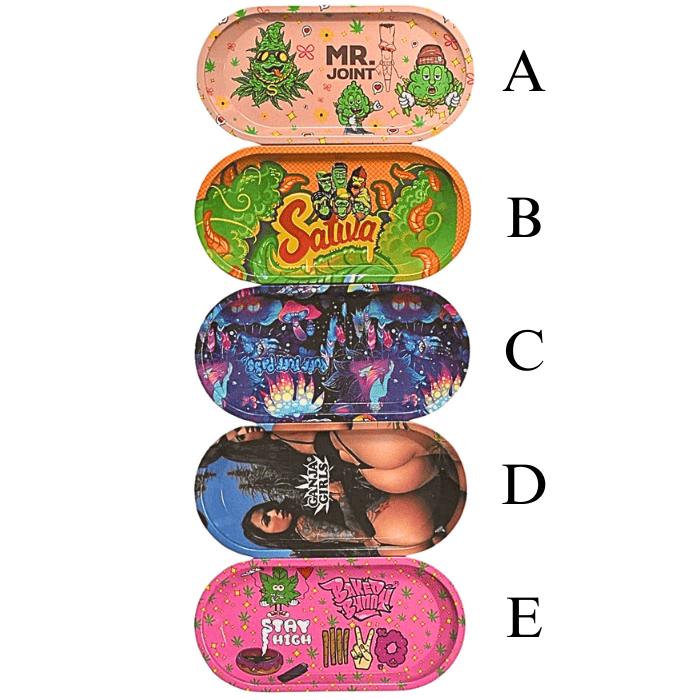 ローリングトレイ 手巻きタバコ シガレットペーパー 喫煙具 大麻柄 マリファナ柄 RAWペーパー シャグ アクセサリー コンパクト CBD ヒッピー スモーキンググッズ |  | 01