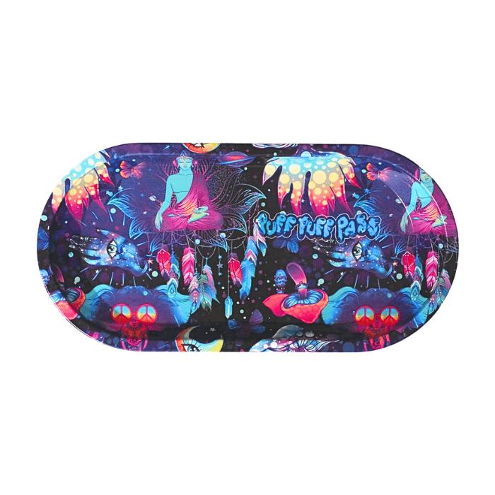 ローリングトレイ 手巻きタバコ シガレットペーパー 喫煙具 大麻柄 マリファナ柄 RAWペーパー シャグ アクセサリー コンパクト CBD ヒッピー スモーキンググッズ |  | 04