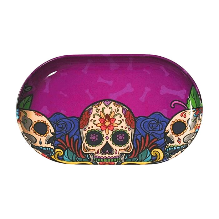 タバコトレー ローリングトレイ コンパクト 喫煙具 ジョイント 手巻きたばこ CBD 喫煙アクセサリー 420 レゲエ風 スカル マリファナ柄 ガンジャ柄 デザイン |  | 02