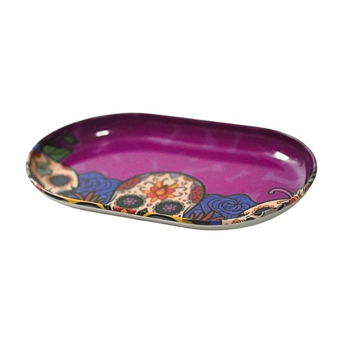 タバコトレー ローリングトレイ コンパクト 喫煙具 ジョイント 手巻きたばこ CBD 喫煙アクセサリー 420 レゲエ風 スカル マリファナ柄 ガンジャ柄 デザイン |  | 08