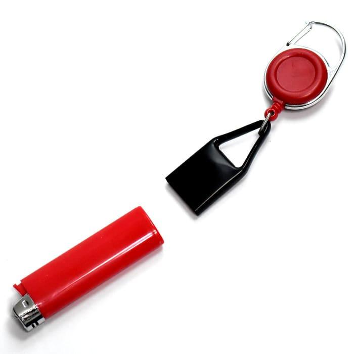 伸びるカラビナ付き シークレットライターケース スタッシュ 隠しケース セーフ クリップ カバー ホルダー 保護カバー 紛失防止 防犯 隠し 収納 グッズ |  | 03