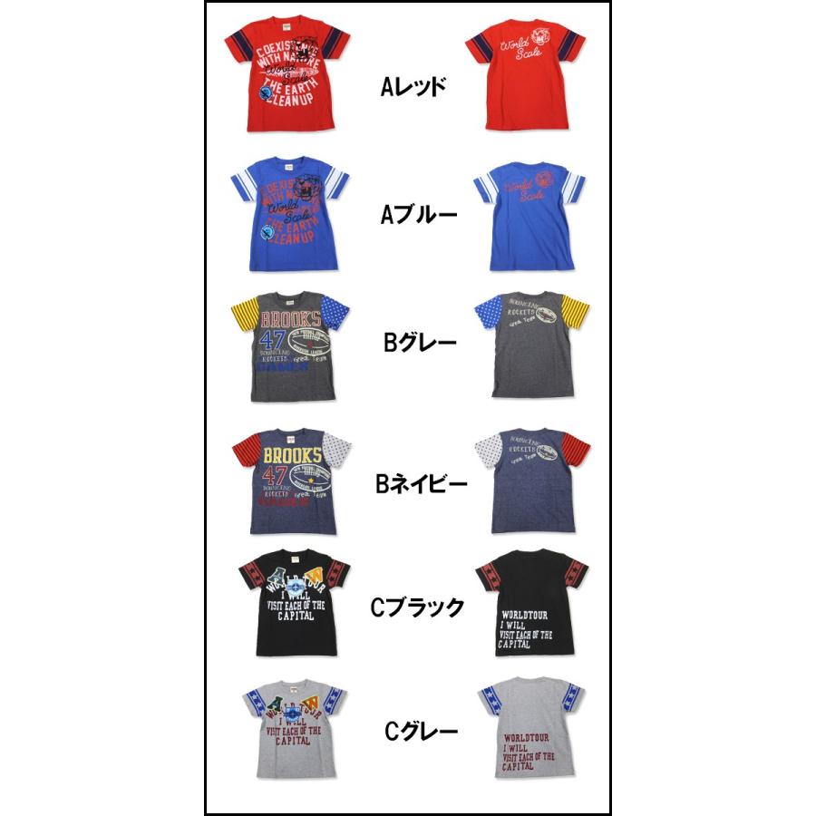 BLUE MART/男の子/選べるアメカジ半袖Ｔシャツ/110/120/130/セール/SALE商品・メール便対応（53571）2015SM｜little-angel｜02