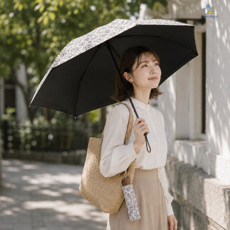 花柄 折りたたみ傘 レディース 軽量 晴雨兼用 手動開閉 傘 UVカット