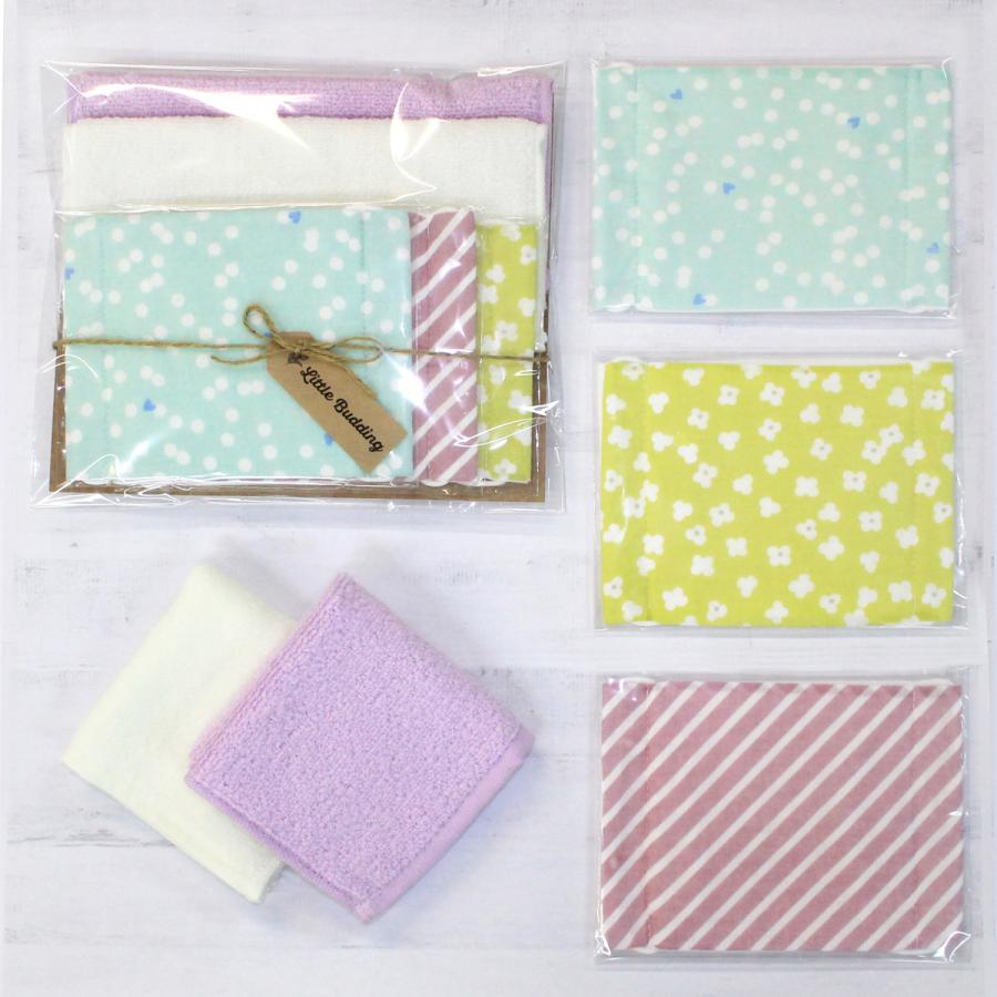 プチギフト 1000円以下 ギフトセット パープル タオルハンカチ2枚 プリントガーゼマスク3枚セット Giftset 06 Little Budding 通販 Yahoo ショッピング