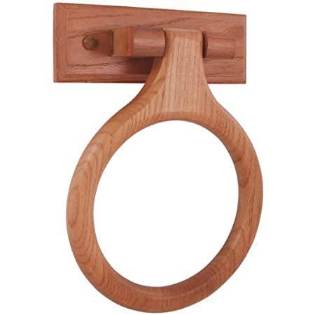 LDR 165 9840CP Rustic Oak Towel Ring by LDR Industries