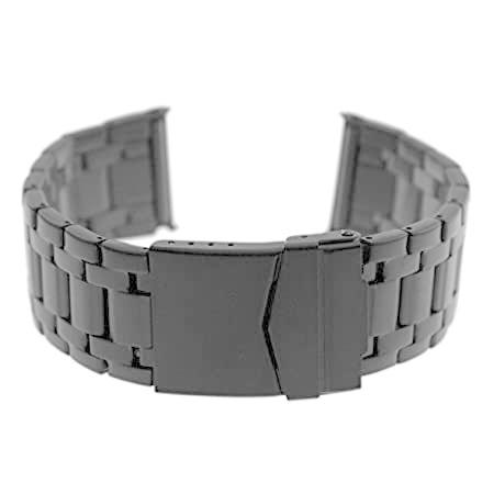 ブラックスチールブレスレットバンド Evo Seal 23mm Luminox腕時計用