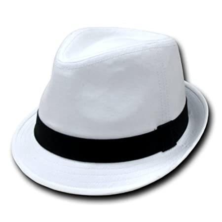 Decky Basic Poly Woven Fedora帽子(ホワイト ブラック, L   XL