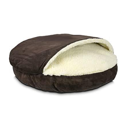 Snoozer Luxury Cozy Cave Pet Bed， Small， Hot Fudge by Snoozer