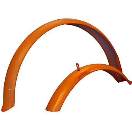 Firmstrong Beach Cruiser Bicycle Fender Set， Front/Rear， Orange， 26 by Firm