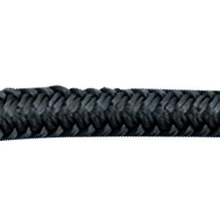 Sea Dog 302112020BK-1 Double Braided Nylon Dock Line, 1.3cm x 6.1m / Black