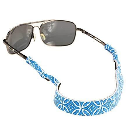 Cypress Home Blue and White North Shore Neoprene Sunglass Eyeglass Strap