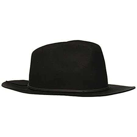 Brixton メンズ ウェズリー フェドーラ, ブラック, X-Small Unisex Wesley Fedora in Black \u2013 Brixton Europe