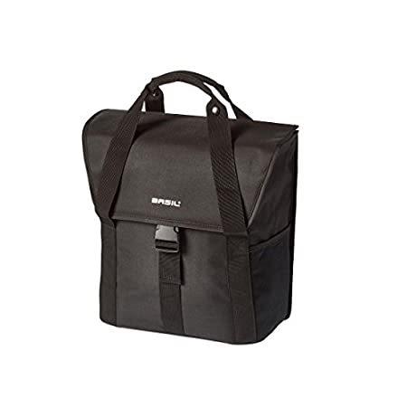 Basil Rear Cycle Bag Go-single Bag: Solid Black 18 Litre