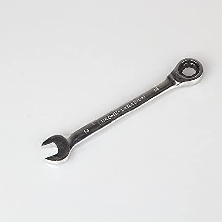 Reversible Metric Combination Stubby Ratchet Spanner Wrench 14mm