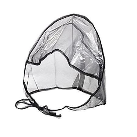 Fit Rite Rain Bonnet with Full Cut Visor  Netting #x2013; One Size Fits All (Bla