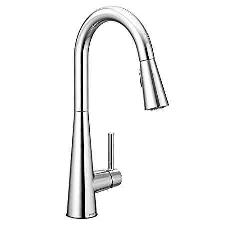 Moen　7864　スリーク　ワンハンドル　プルダウン　ハイアーク　パワーブースト　キッチン蛇口　クロム