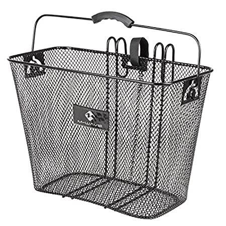 M-Wave BA-R Hang Carrier Wire Basket， Black， 10.5 x 7.5 x 10 in， 431630
