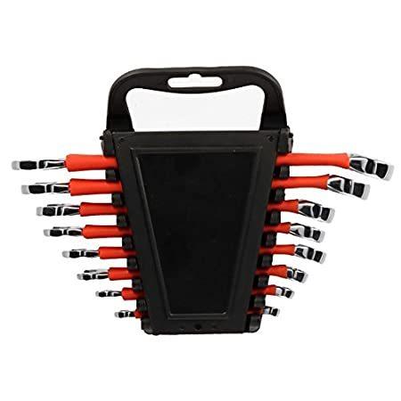 Softgrip Metric MM Combination Spanner Wrench 6-19mm 8pc Ring & Open CRV