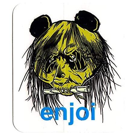 激安販促品 Enjoi 80s Head Skateboard Sticker - Zorlac Pushead Tribute. 9.5cm high Appr