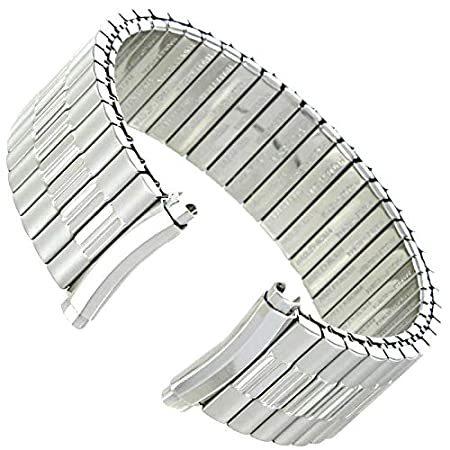 18-21mm Hadley Roma ステンレススチールツイストオフレックスカーブエンドメンズバンドReg 7756