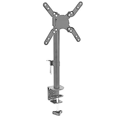 Mount-It! ウルトラワイドモニターマウントとテレビデスクマウント | ヘビーデューティ高さとチルト調整可能モニタースタンド 最大42インチの画