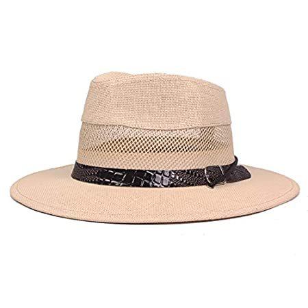 特価 Jazz Caps Sun Beach Summer Hat Fedora Crushable Vented Men's Cap Su Vintage キャップ