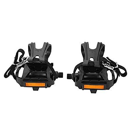 Qiterr Pair Nylon Cycling Pedals Toe Clips Straps for Fixie Mountain Bike