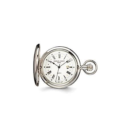素晴らしい品質 Sonia Jewels 14.5" Watch Pocket Striped Brass Finish Chrome Hubert Charles 懐中時計