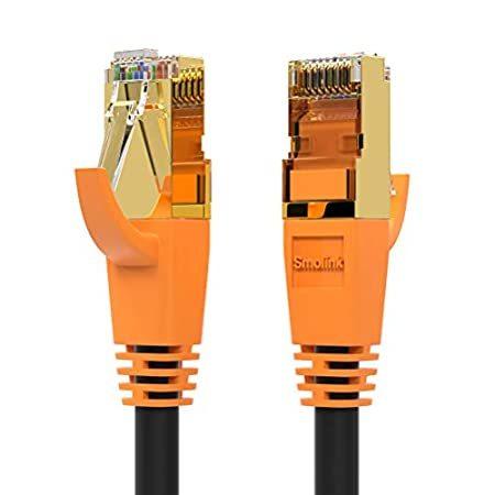 ネットワークケーブル、シールドイーサネットケーブル、金メッキRJ45コネクタ、26AWG　Cat8ネットワークケーブル、耐候性40Gbps　2000M